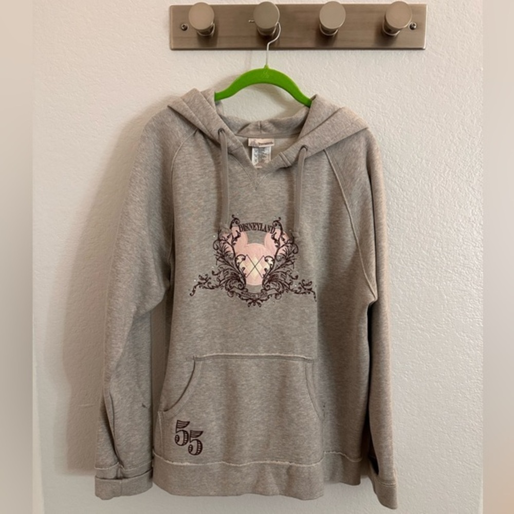 Disneyland 55 Anniversary Grey Hoodie Disney Parks exclusive Size XL